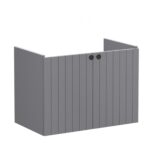 Vitra Root Groove 800mm Compact 2 Door Basin Unit Matt Grey