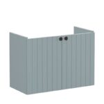 Vitra Root Groove 800mm Compact 2 Door Basin Unit Matt Fjord Green