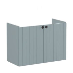 Vitra Root Groove 800mm Compact 2 Door Basin Unit Matt Fjord Green