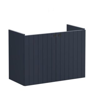 Vitra Root Groove 800mm Compact 2 Door Basin Unit Matt Navy