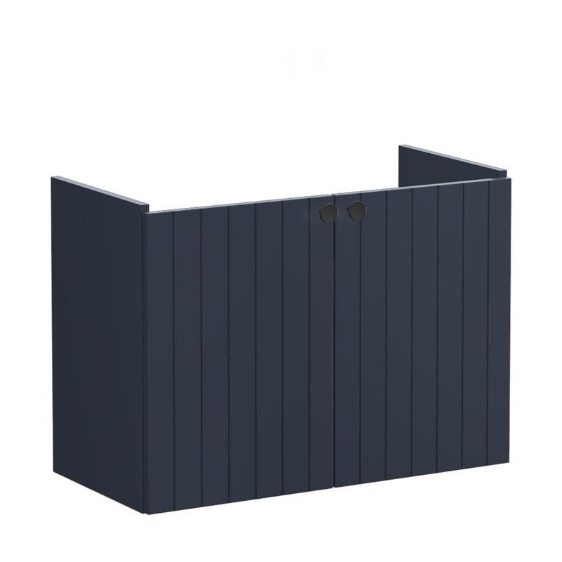 Vitra Root Groove 800mm Compact 2 Door Basin Unit Matt Navy Vitra Root Groove 800mm Compact 2 Door Basin Unit Matt Navy