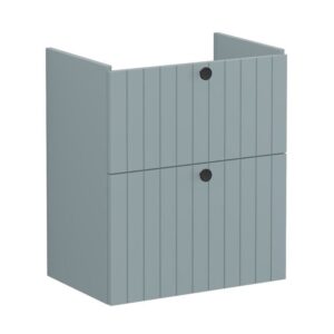 Vitra Root Groove 600mm Compact 2 Drawer Basin Unit Matt Fjord Green