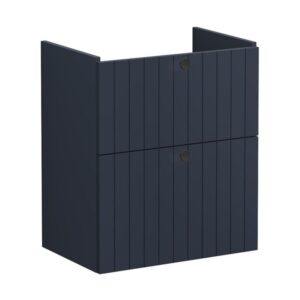 Vitra Root Groove 600mm Compact 2 Drawer Basin Unit Matt Navy