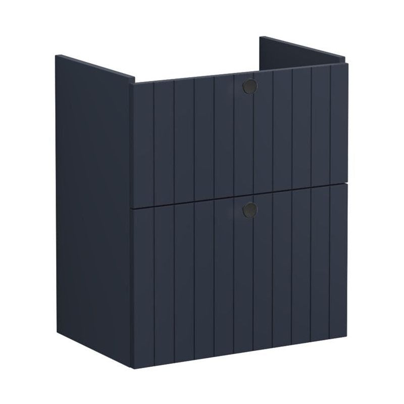 Vitra Root Groove 600mm Compact 2 Drawer Basin Unit Matt Navy Vitra Root Groove 600mm Compact 2 Drawer Basin Unit Matt Navy