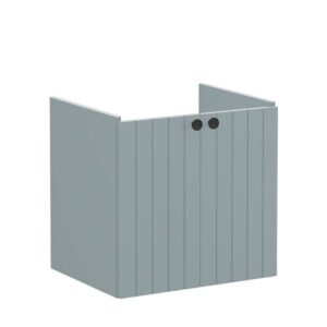 Vitra Root Groove 600mm Washbasin Unit with Doors Matt Fjord Green