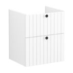 Vitra Root Groove 600mm 2 Drawer Basin Unit Matt White