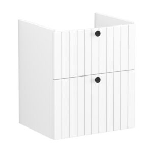 Vitra Root Groove 600mm 2 Drawer Basin Unit Matt White