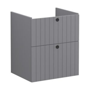Vitra Root Groove 600mm 2 Drawer Basin Unit Matt Grey