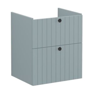 Vitra Root Groove 600mm 2 Drawer Basin Unit Matt Fjord Green