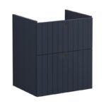 Vitra Root Groove 600mm 2 Drawer Basin Unit Matt Navy