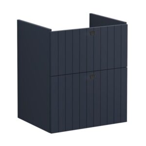 Vitra Root Groove 600mm 2 Drawer Basin Unit Matt Navy