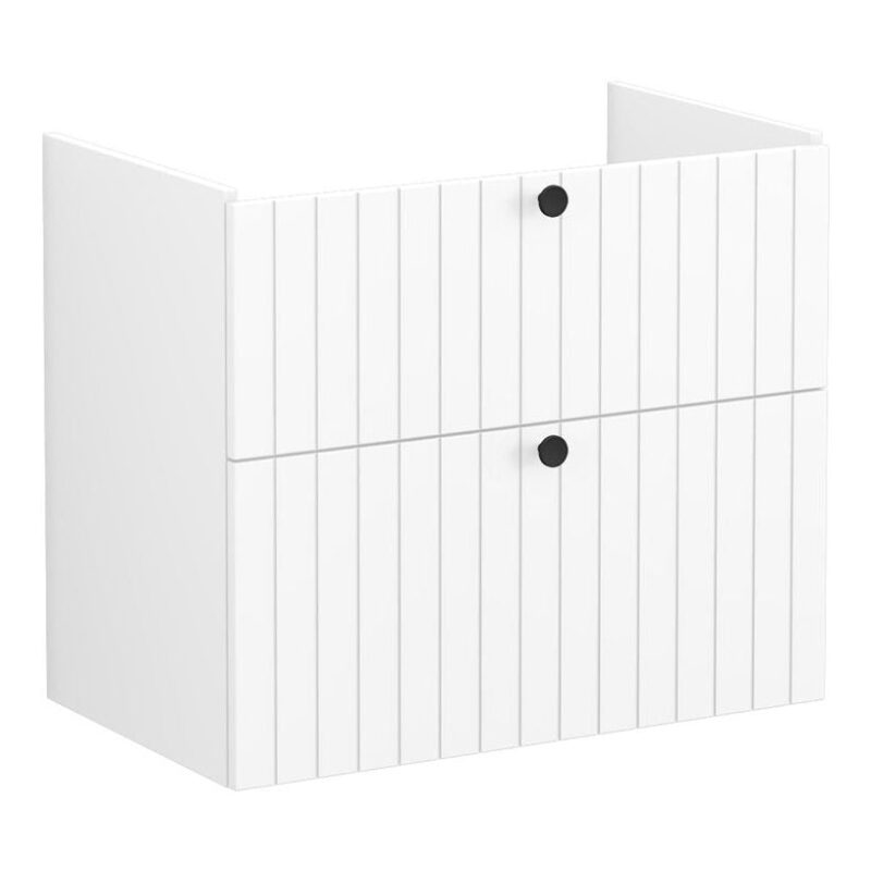 Vitra Root Groove 800mm 2 Drawer Basin Unit Matt White Vitra Root Groove 800mm 2 Drawer Basin Unit Matt White