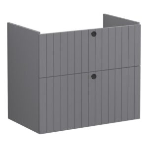 Vitra Root Groove 800mm 2 Drawer Basin Unit Matt Grey
