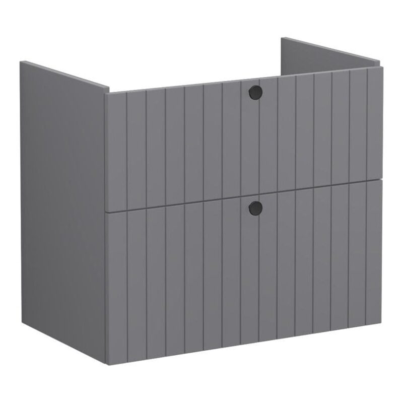 Vitra Root Groove 800mm 2 Drawer Basin Unit Matt Grey Vitra Root Groove 800mm 2 Drawer Basin Unit Matt Grey