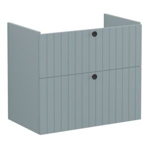 Vitra Root Groove 800mm 2 Drawer Basin Unit Matt Fjord Green