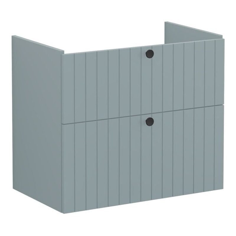 Vitra Root Groove 800mm 2 Drawer Basin Unit Matt Fjord Green Vitra Root Groove 800mm 2 Drawer Basin Unit Matt Fjord Green