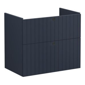 Vitra Root Groove 800mm 2 Drawer Basin Unit Matt Navy Blue