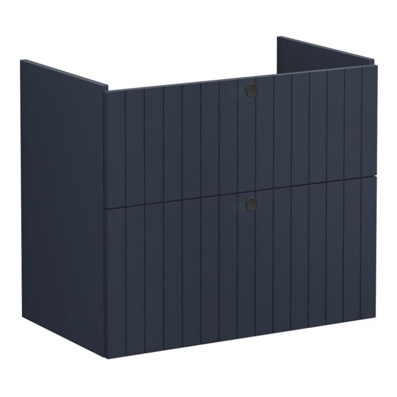 Vitra Root Groove 800mm 2 Drawer Basin Unit Matt Navy Blue Vitra Root Groove 800mm 2 Drawer Basin Unit Matt Navy Blue