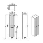 Vitra Root Groove 400mm Tall Unit Matt White