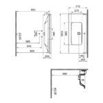 Vitra Integra Classic 100x46cm 1 Tap Hole Washbasin
