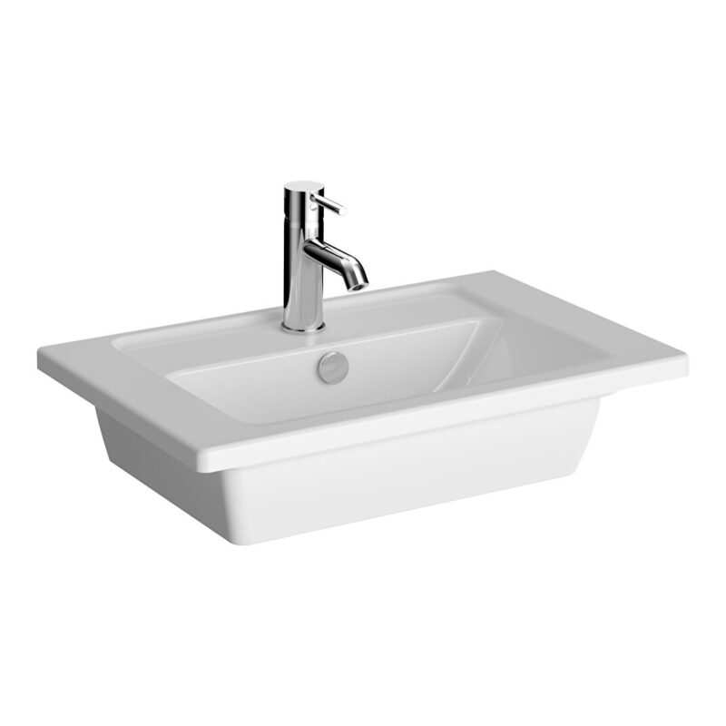 Vitra Integra Compact Short Projection 60cm Vanity Basin 1 Tap Hole Vitra Integra Compact Short Projection 60cm Vanity Basin 1 Tap Hole