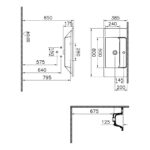 Vitra Integra Short Projection Compact Vanity Basin 80cm 1 Tap Hole