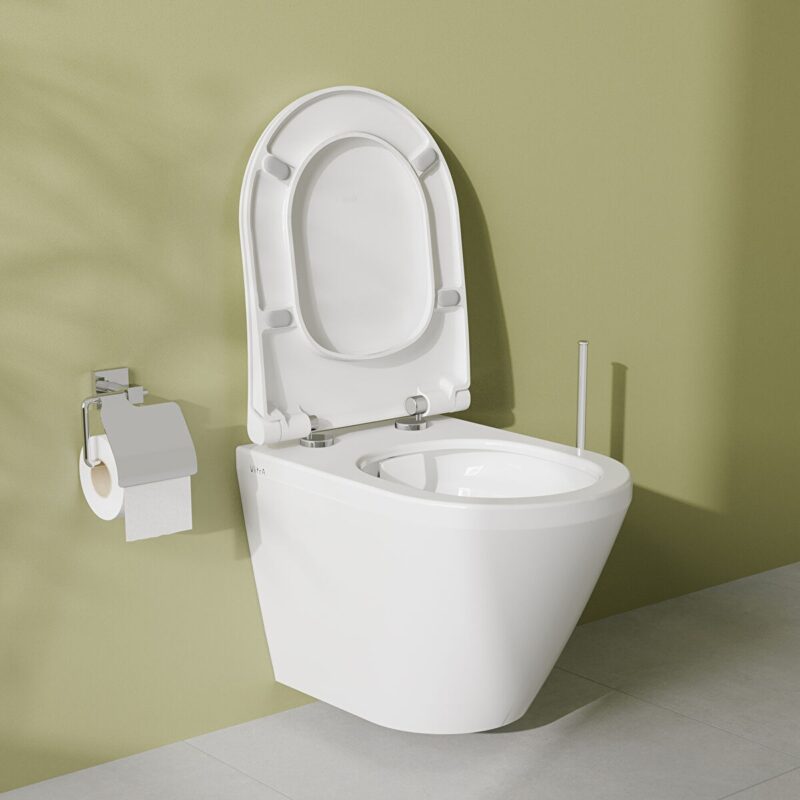 Vitra Integra Short Projection Compact Wall-Hung Toilet, Rim-Ex
