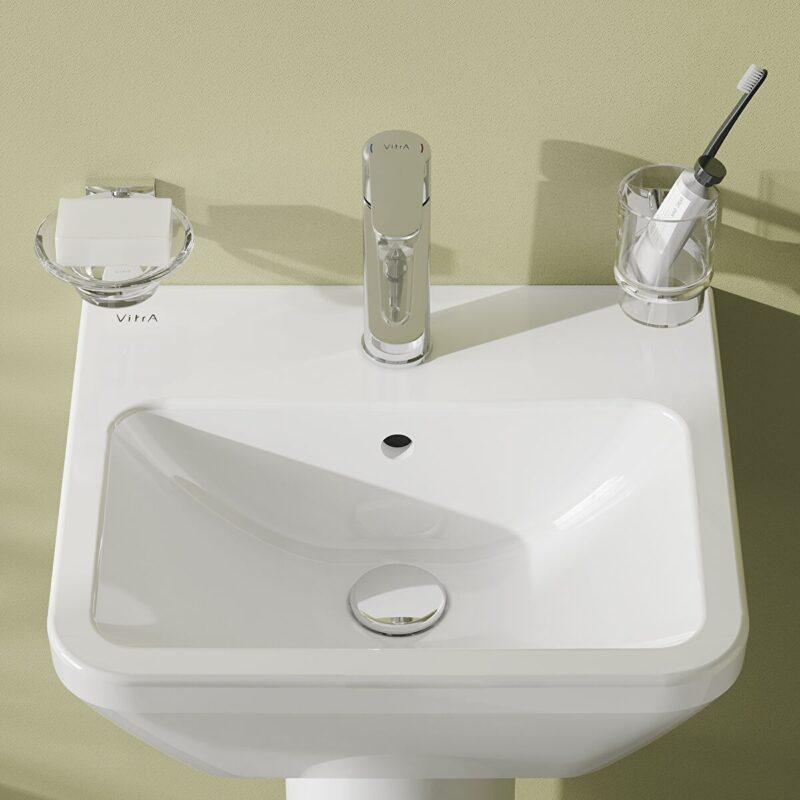 Vitra Integra Square Basin 45cm 1 Tap Hole