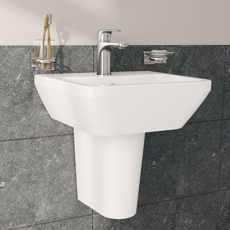 Vitra Integra Square Basin 45cm 1 Tap Hole