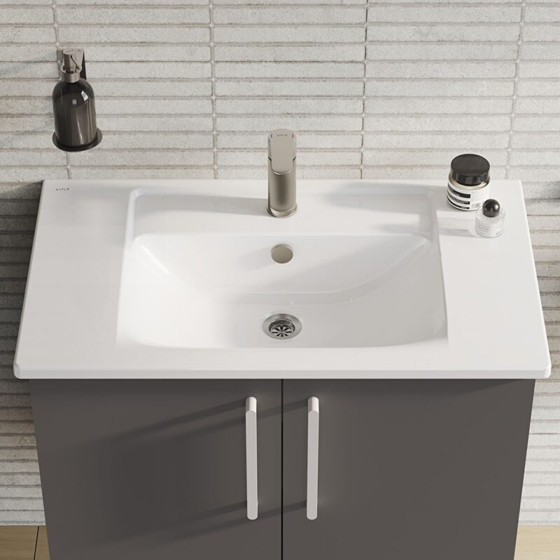 Vitra Integra Vanity Basin 1 Tap Hole 80cm