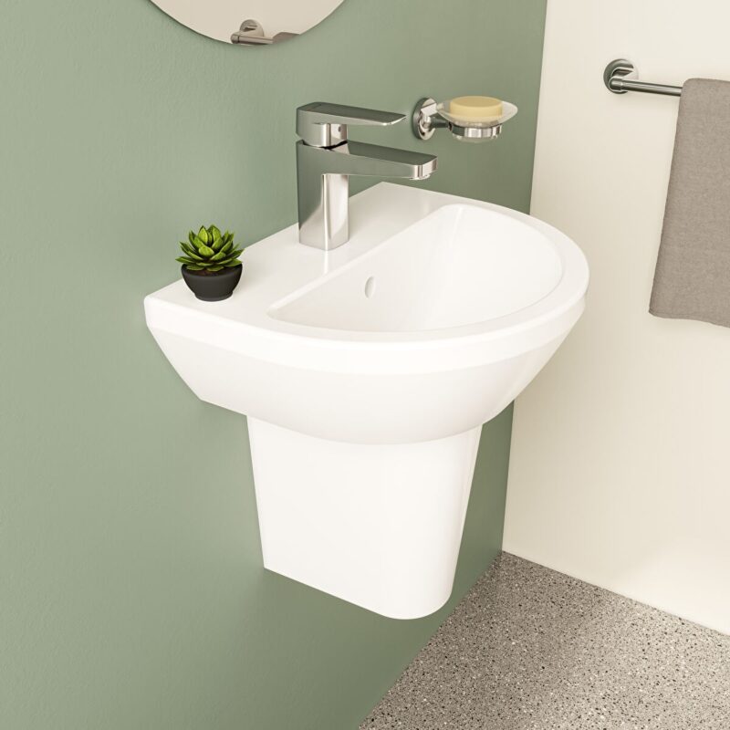 Vitra Integra Round Basin 45cm 1 Tap Hole