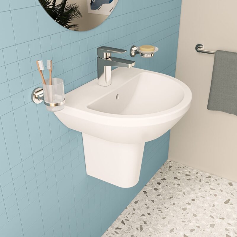 Vitra Integra Round Basin 50cm 1 Tap Hole