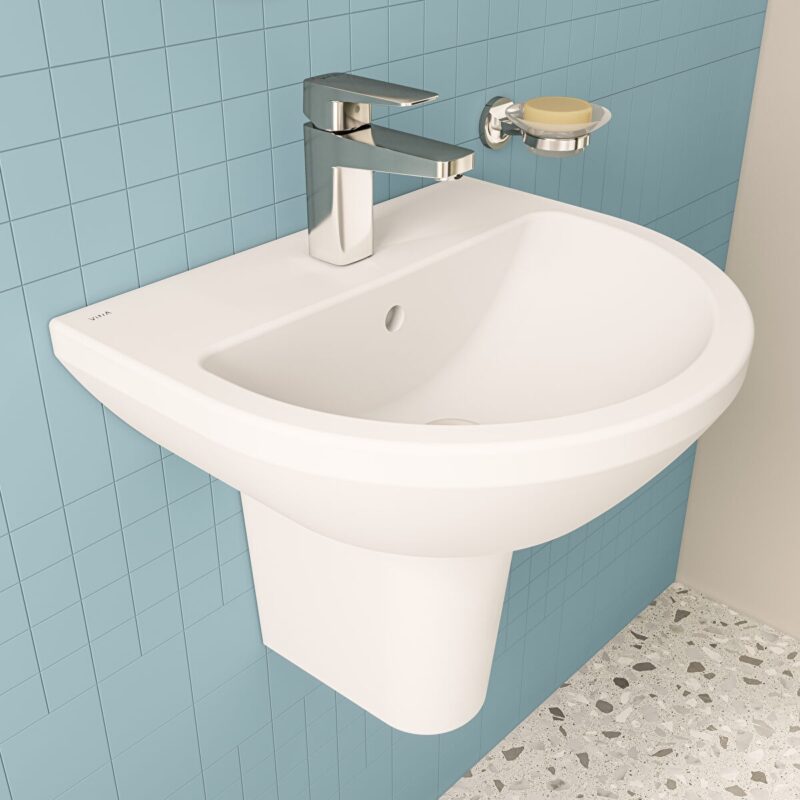 Vitra Integra Round Basin 50cm 1 Tap Hole
