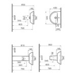 Vitra Integra Round Basin 50cm 1 Tap Hole