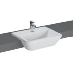 Vitra Integra Semi-Recessed Basin 55cm 1 Tap Hole