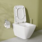 Vitra Integra Square Wall-Hung Toilet Pan, Hidden Fixation