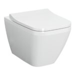 Vitra Integra Square Wall-Hung Toilet Pan, Rim-Ex, Hidden Fixation