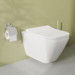 Vitra Integra Square Wall-Hung Toilet Pan, Rim-Ex, Hidden Fixation