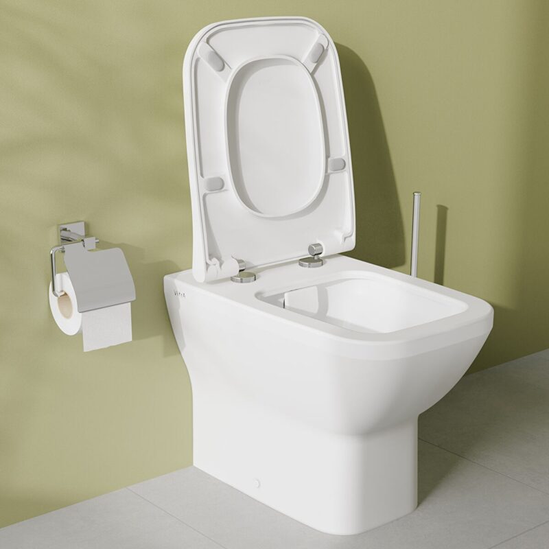 Vitra Integra Square Back-To-Wall Rimless Toilet Pan