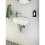 Vitra Integra Compact Washbasin 37cm 1 Tap Hole Left-Hand