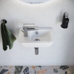 Vitra Integra Compact Washbasin 37cm 1 Tap Hole Left-Hand