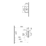 Vitra Integra Compact Washbasin 37cm 1 Tap Hole Left-Hand