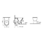 Vitra Integra Close-Coupled Back-To-Wall Comfort Height Rim-Ex WC Pan