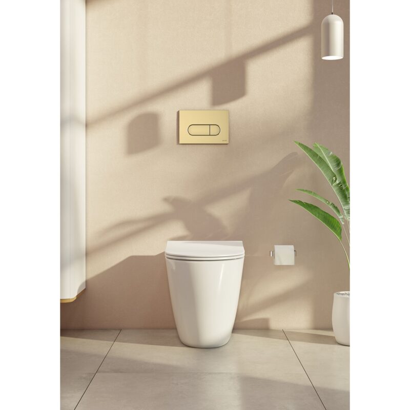 Vitra Loop Round Flush Plate Soft Gold