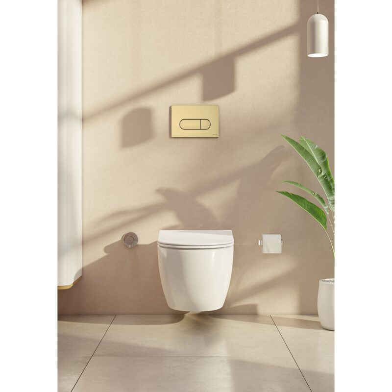 Vitra Loop Round Flush Plate Soft Gold