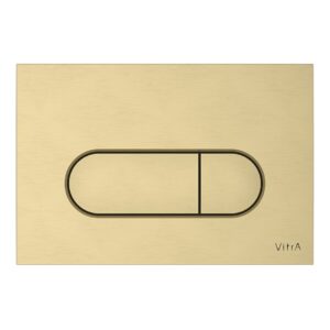 Vitra Loop Round Flush Plate Brushed Gold