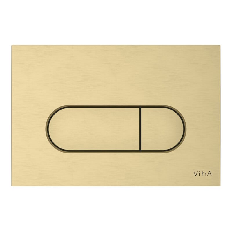Vitra Loop Round Flush Plate Brushed Gold