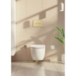 Vitra Loop Round Flush Plate Brushed Gold