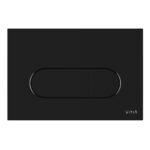 Vitra Loop Round Flush Plate Gloss Black