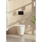 Vitra Loop Round Flush Plate Gloss Black